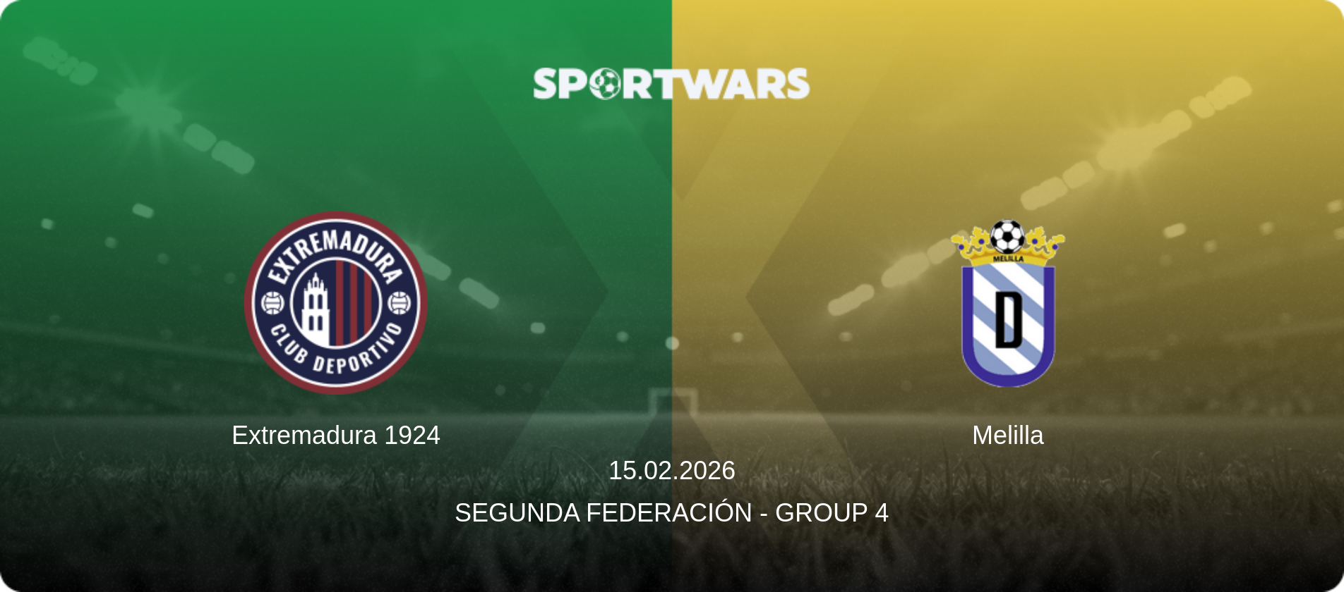 Extremadura 1924 — Melilla, 15.02.2026 — Segunda Federación - Group 4 (match preview)