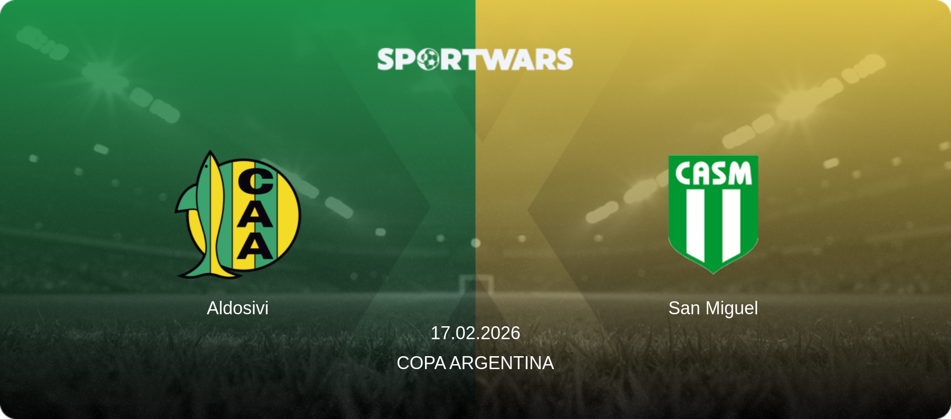 Aldosivi — San Miguel, 17.02.2026 — Copa Argentina (match preview)