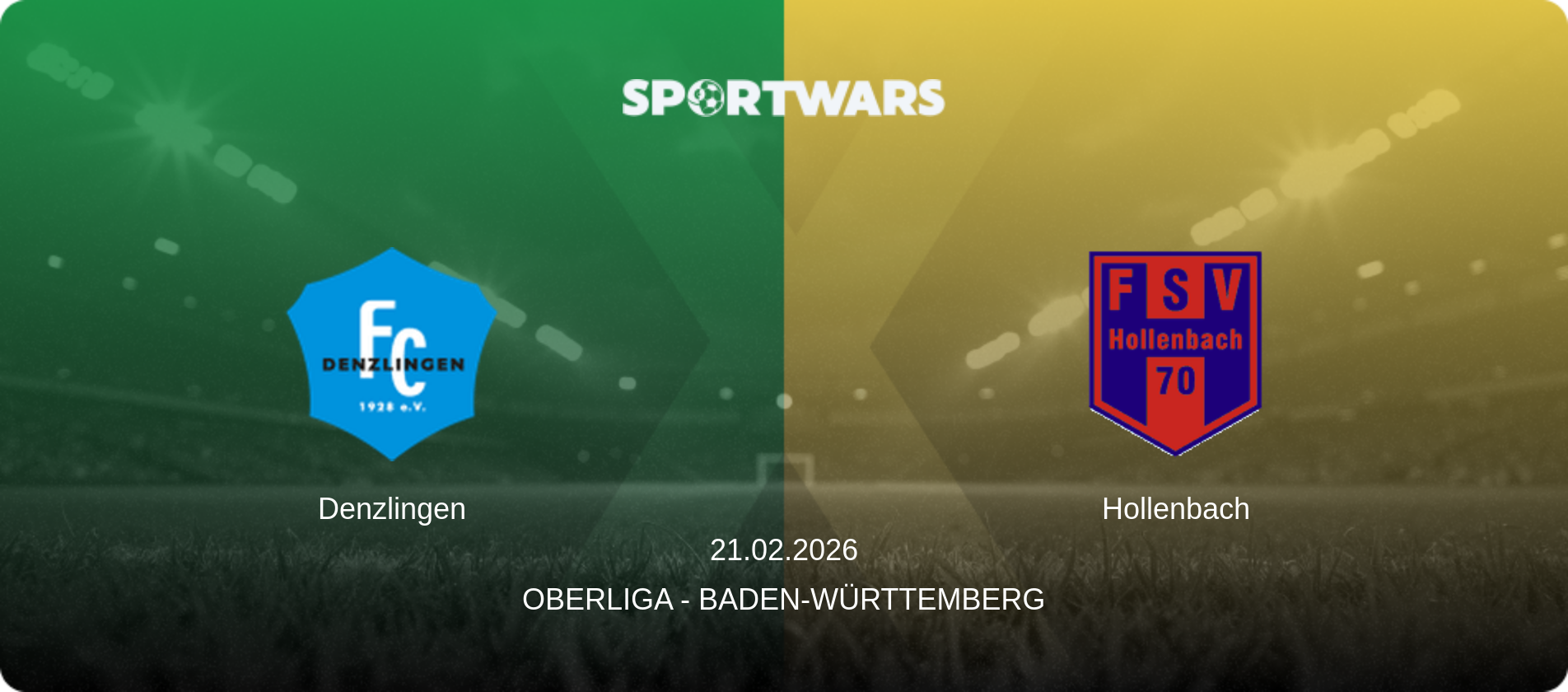 Denzlingen — Hollenbach, 21.02.2026 — Oberliga - Baden-Württemberg (match preview)