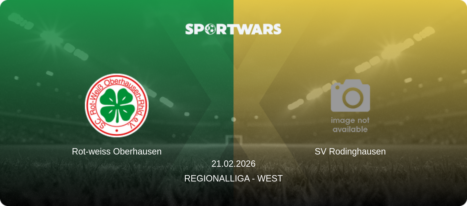 Rot-weiss Oberhausen — SV Rodinghausen, 21.02.2026 — Regionalliga - West (match preview)