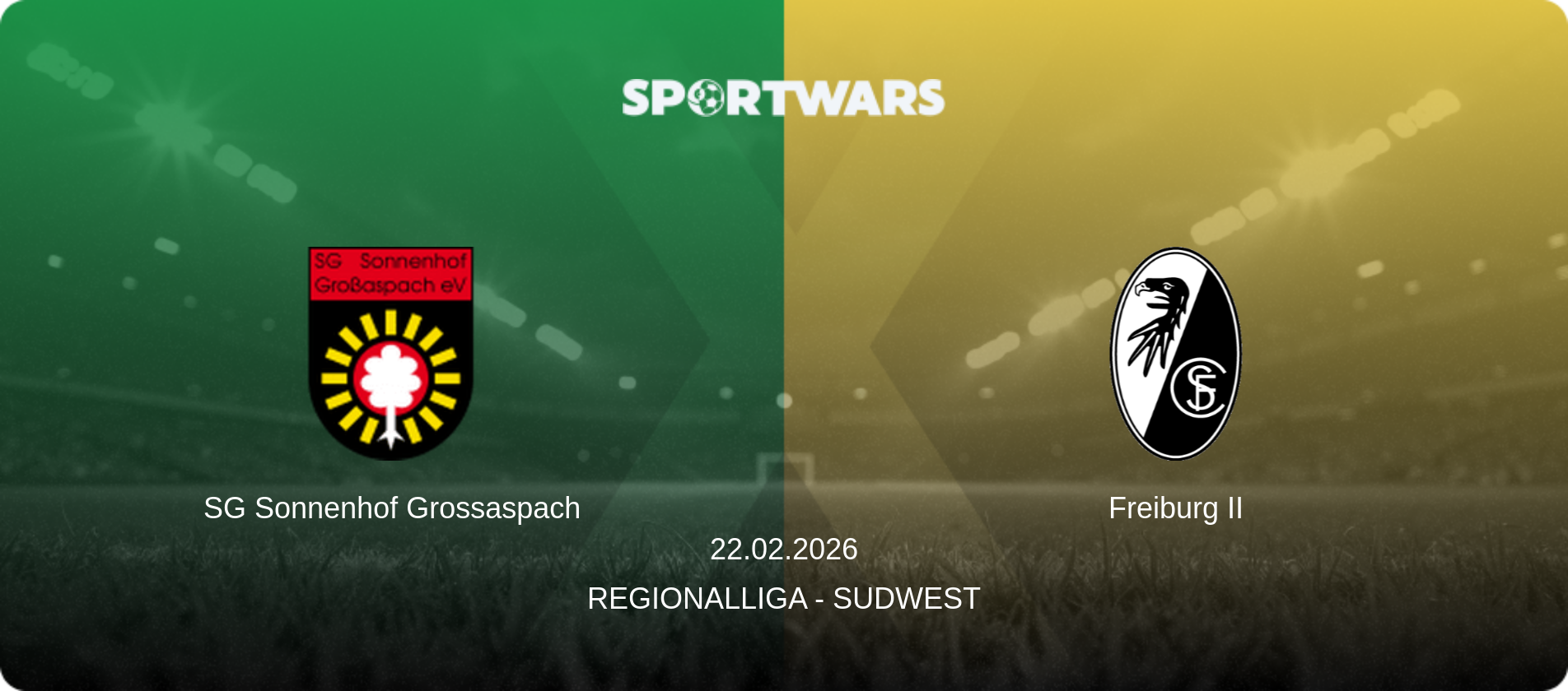 SG Sonnenhof Grossaspach — Freiburg II, 22.02.2026 — Regionalliga - SudWest (match preview)