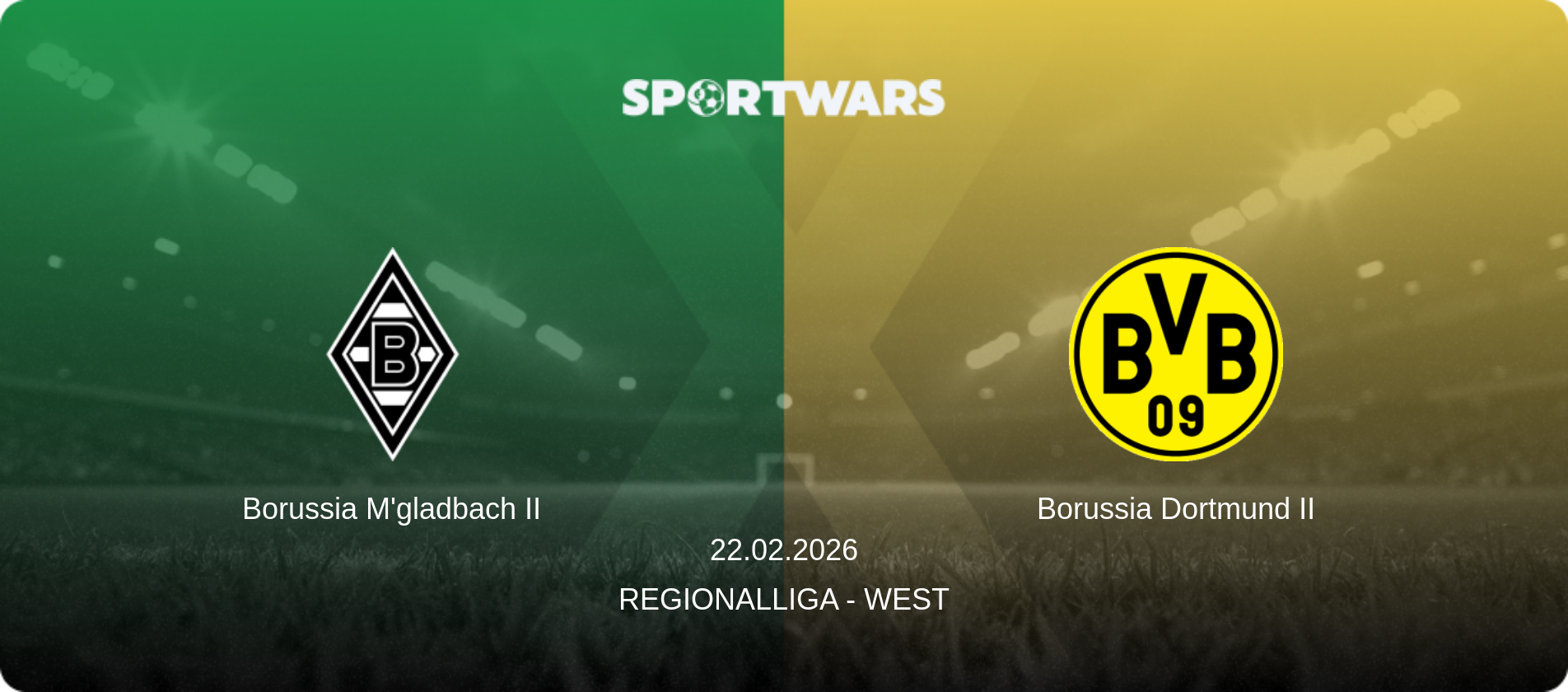 Borussia M'gladbach II — Borussia Dortmund II, 22.02.2026 — Regionalliga - West (match preview)