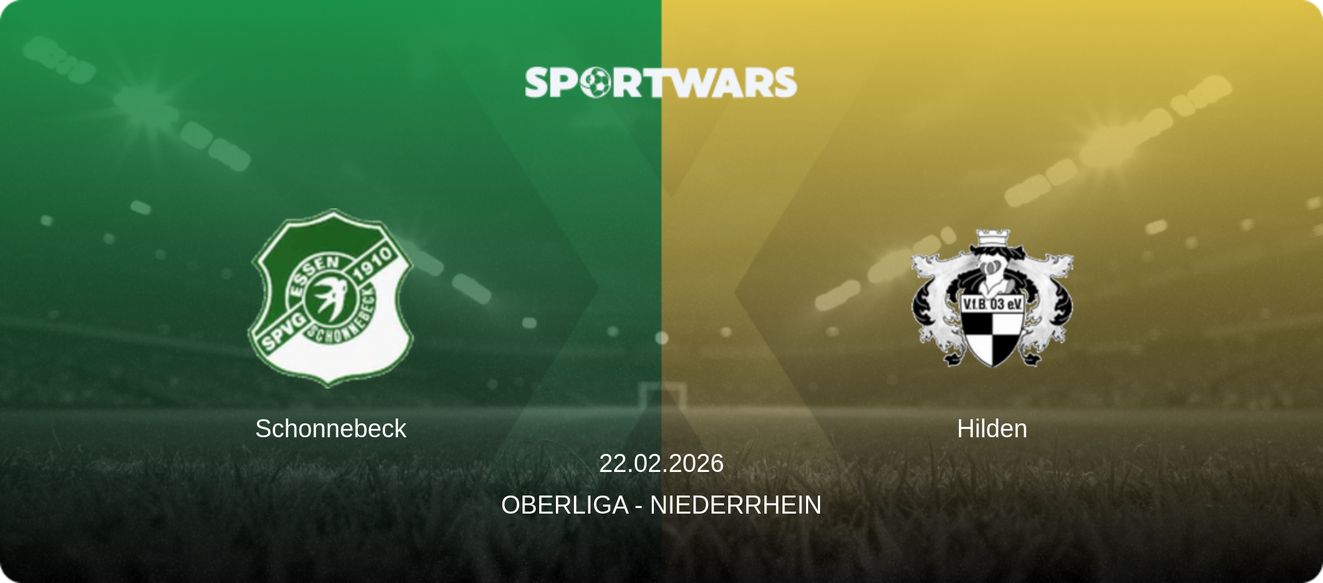 Schonnebeck — Hilden, 22.02.2026 — Oberliga - Niederrhein (match preview)