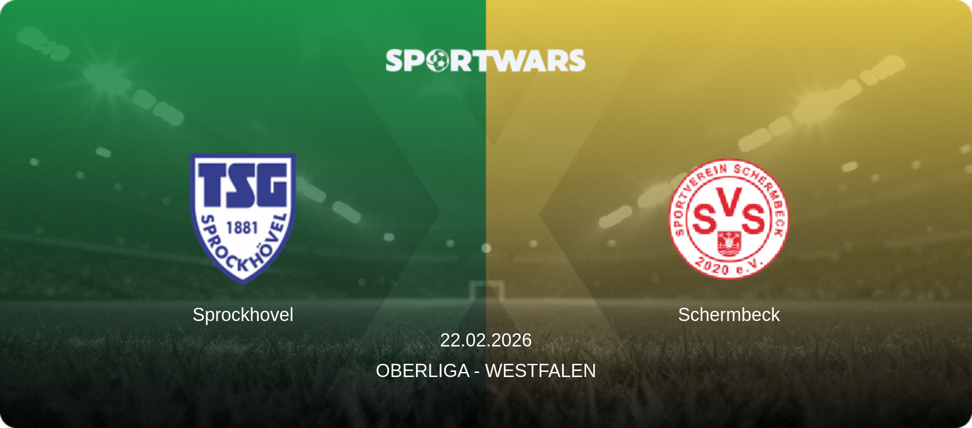 Sprockhovel — Schermbeck, 22.02.2026 — Oberliga - Westfalen (match preview)