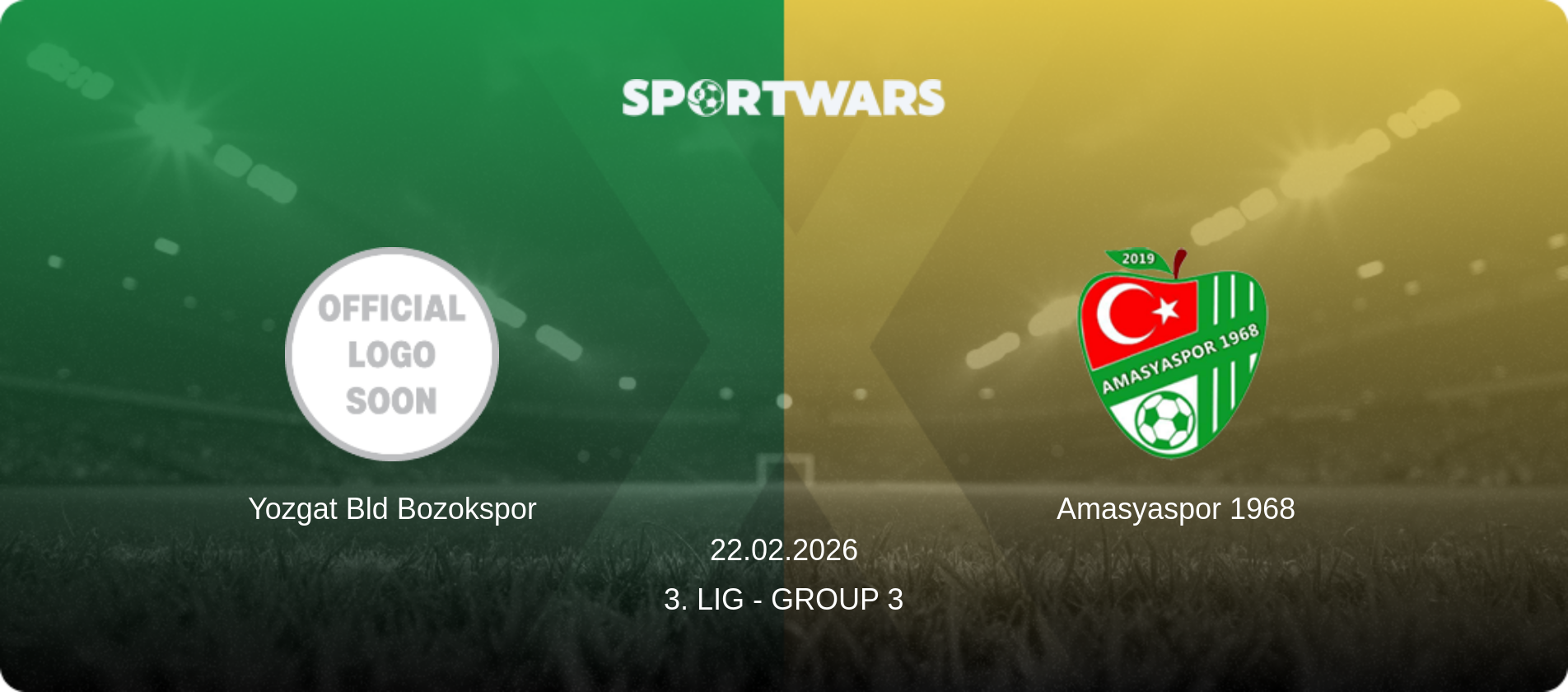 Yozgat Bld Bozokspor — Amasyaspor 1968, 22.02.2026 — 3. Lig - Group 3 (match preview)