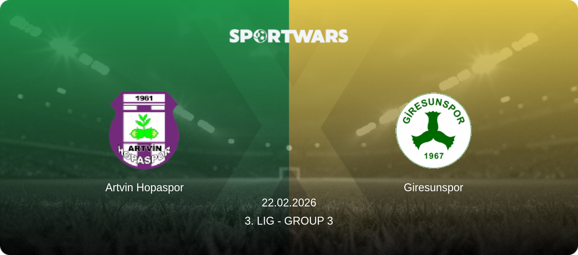 Artvin Hopaspor — Giresunspor, 22.02.2026 — 3. Lig - Group 3 (match preview)
