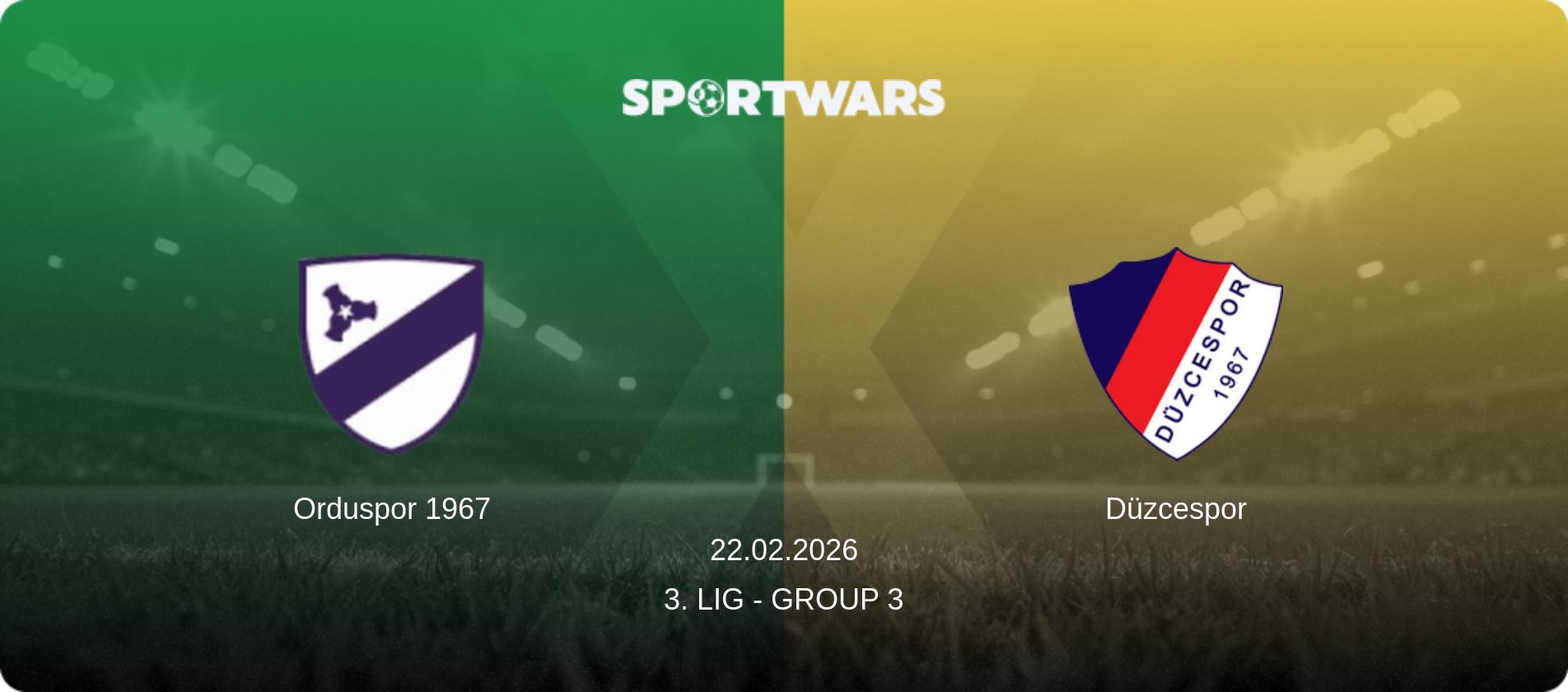 Orduspor 1967 — Düzcespor, 22.02.2026 — 3. Lig - Group 3 (match preview)