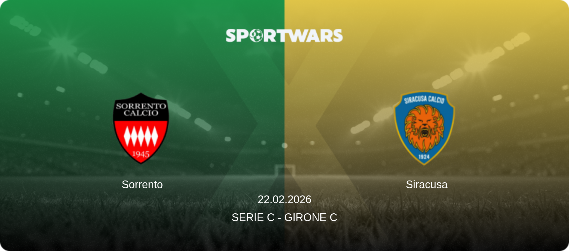 Sorrento — Siracusa, 22.02.2026 — Serie C - Girone C (match preview)