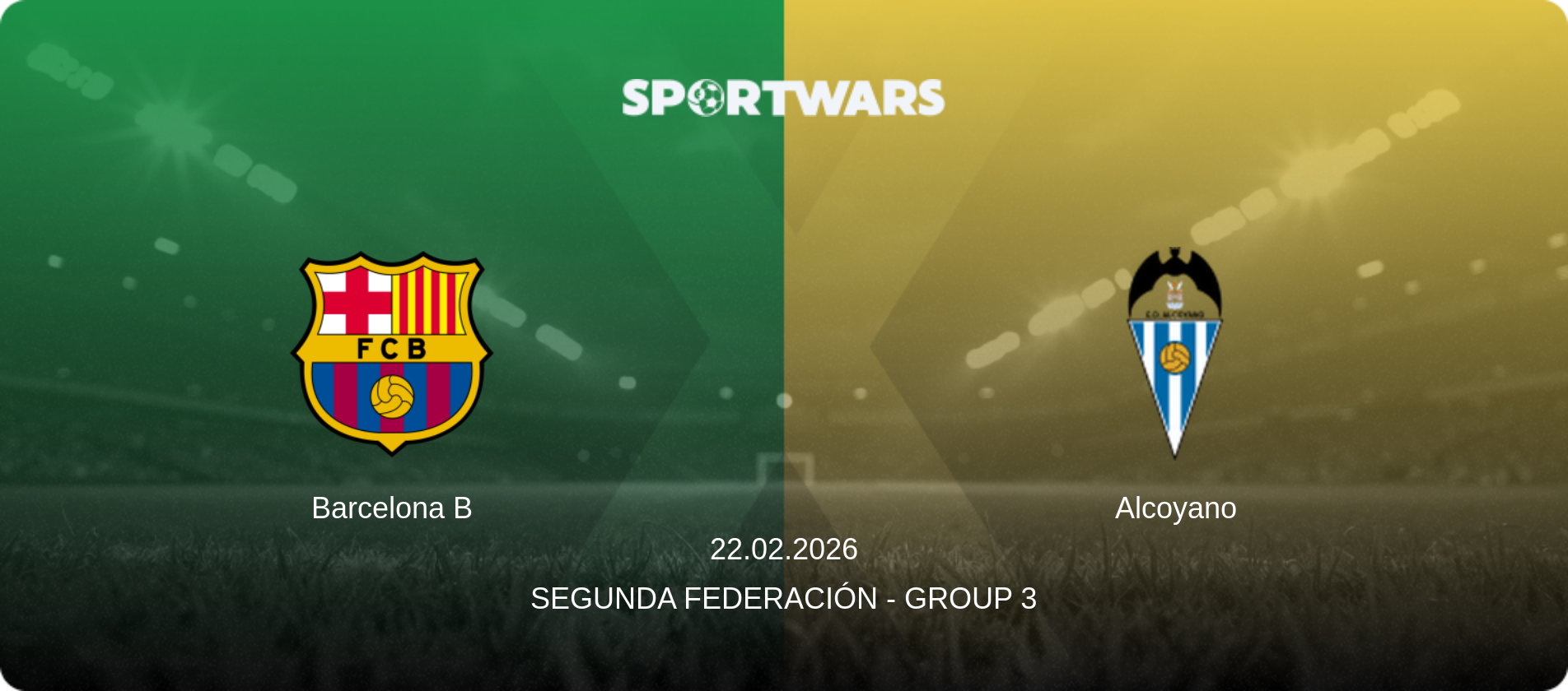 Barcelona B — Alcoyano, 22.02.2026 — Segunda Federación - Group 3 (match preview)
