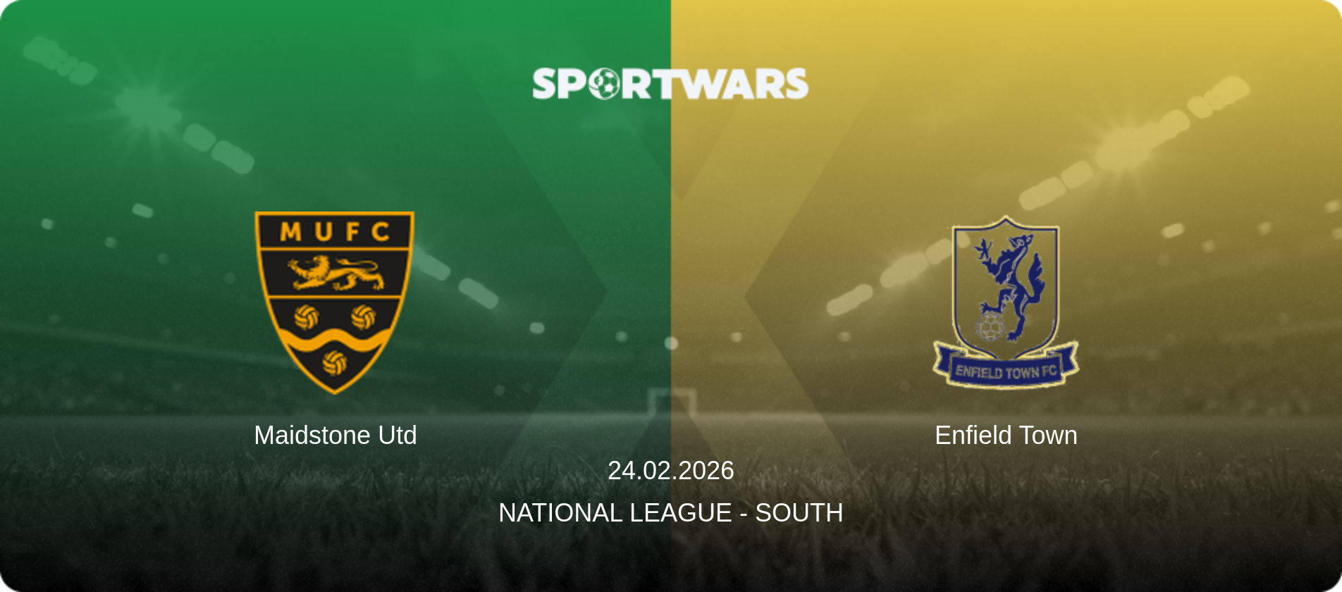 Maidstone Utd — Enfield Town, 24.02.2026 — National League - South (match preview)