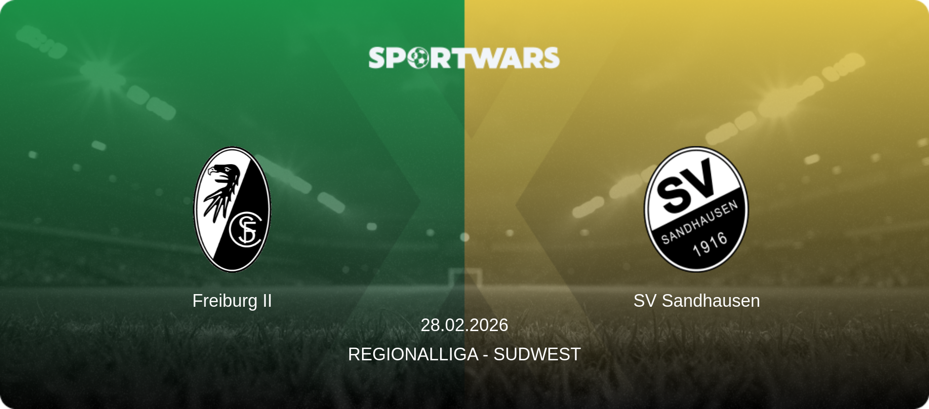 Freiburg II — SV Sandhausen, 28.02.2026 — Regionalliga - SudWest (match preview)