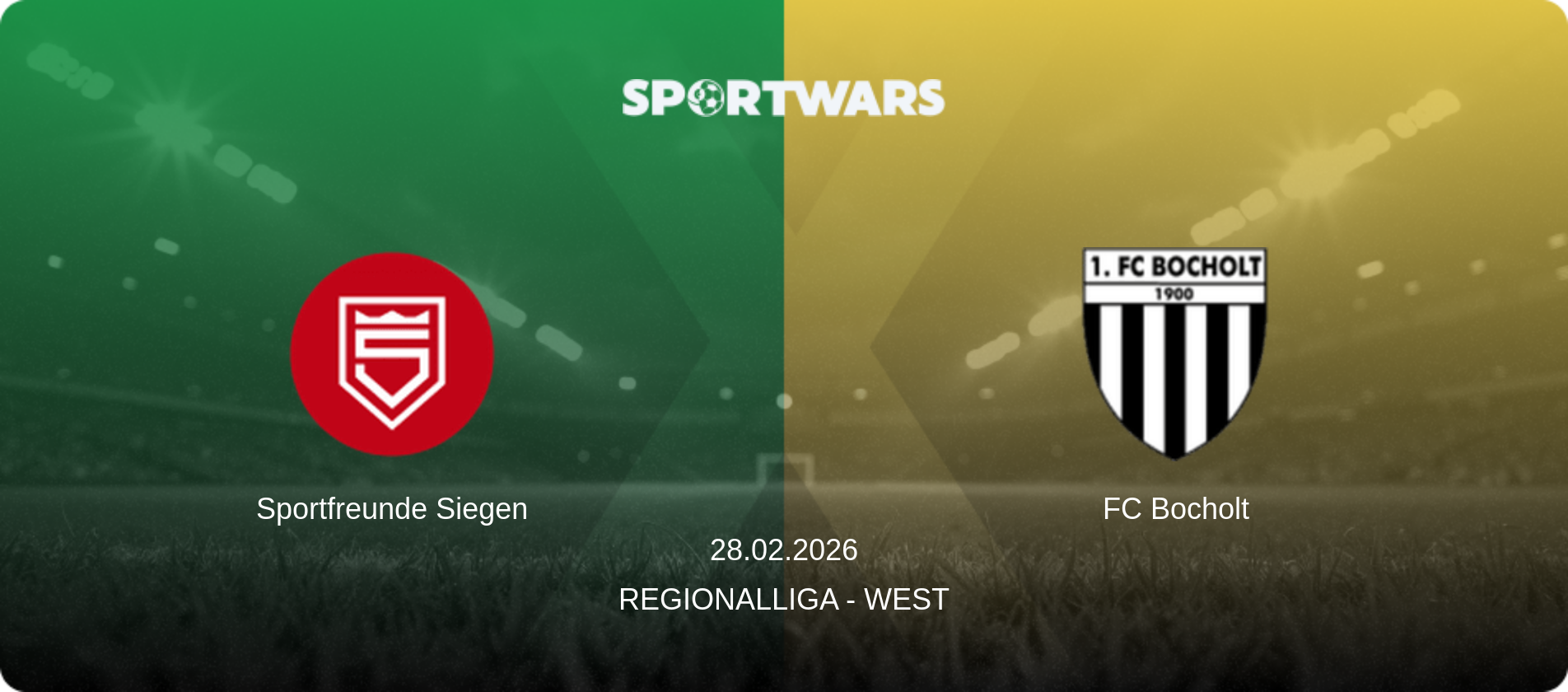Sportfreunde Siegen — FC Bocholt, 28.02.2026 — Regionalliga - West (match preview)