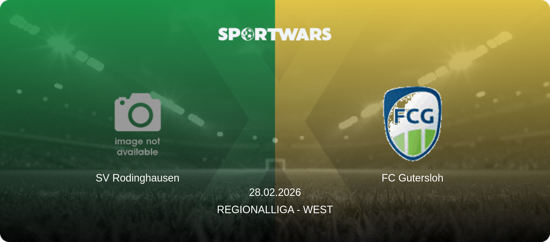 SV Rodinghausen — FC Gutersloh, 28.02.2026 — Regionalliga - West (match preview)