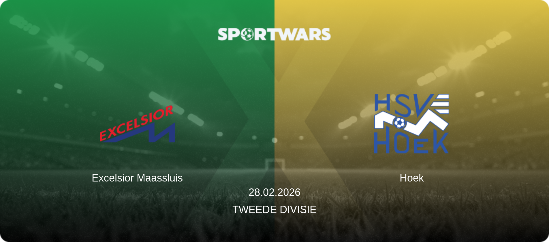 Excelsior Maassluis — Hoek, 28.02.2026 — Tweede Divisie (match preview)