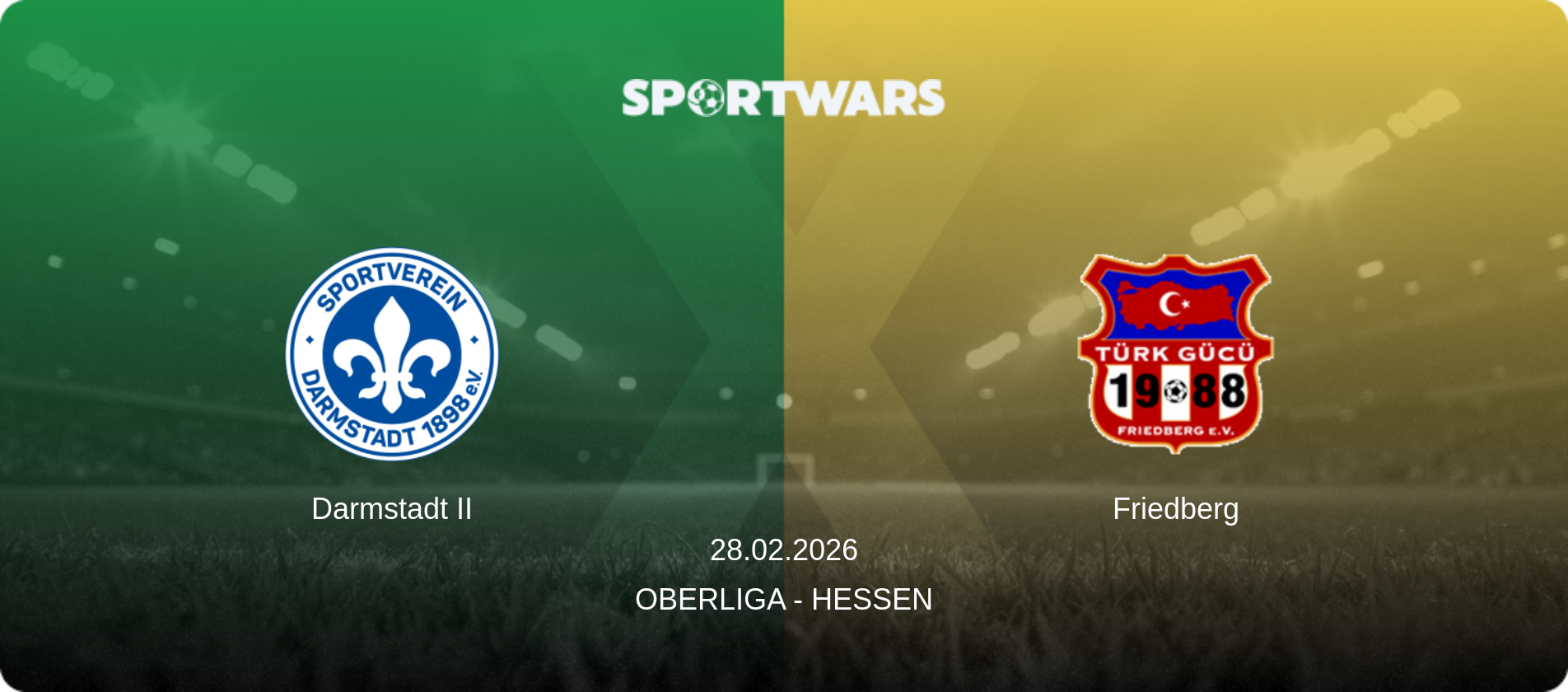 Darmstadt II — Friedberg, 28.02.2026 — Oberliga - Hessen (match preview)