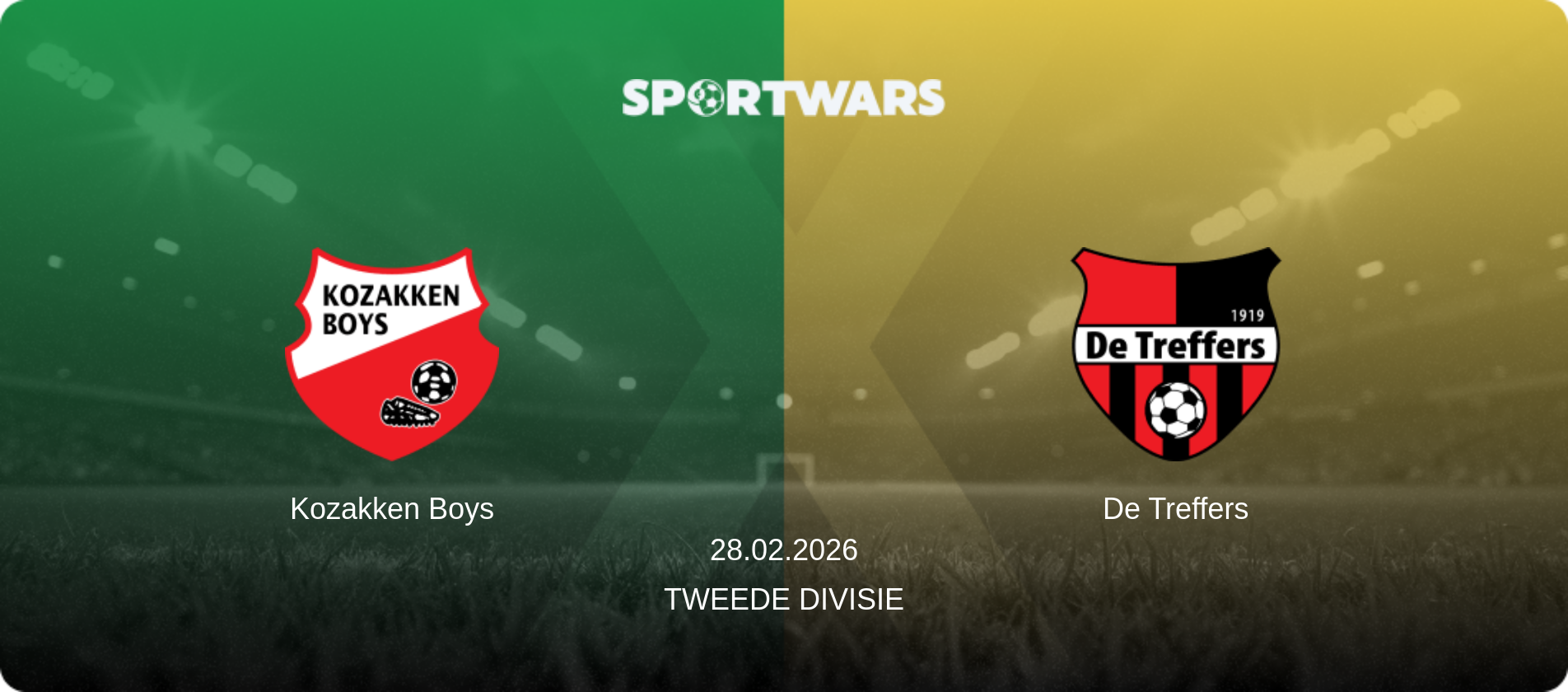 Kozakken Boys — De Treffers, 28.02.2026 — Tweede Divisie (match preview)