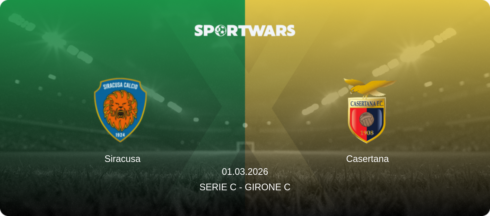 Siracusa — Casertana, 01.03.2026 — Serie C - Girone C (match preview)