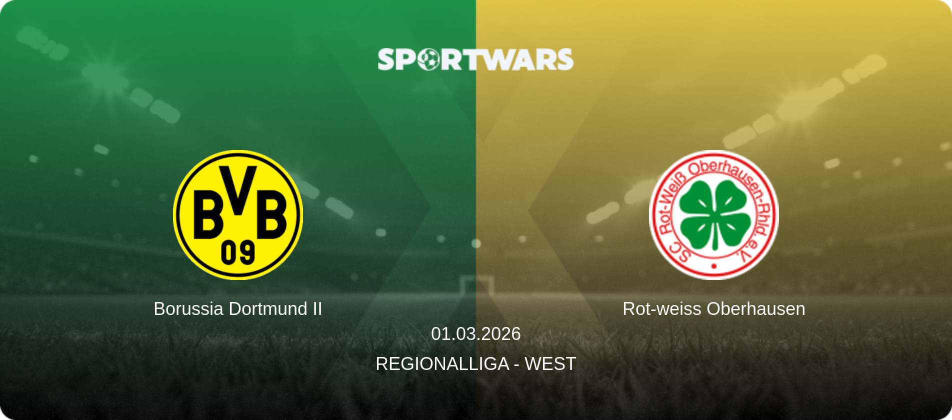 Borussia Dortmund II — Rot-weiss Oberhausen, 01.03.2026 — Regionalliga - West (match preview)
