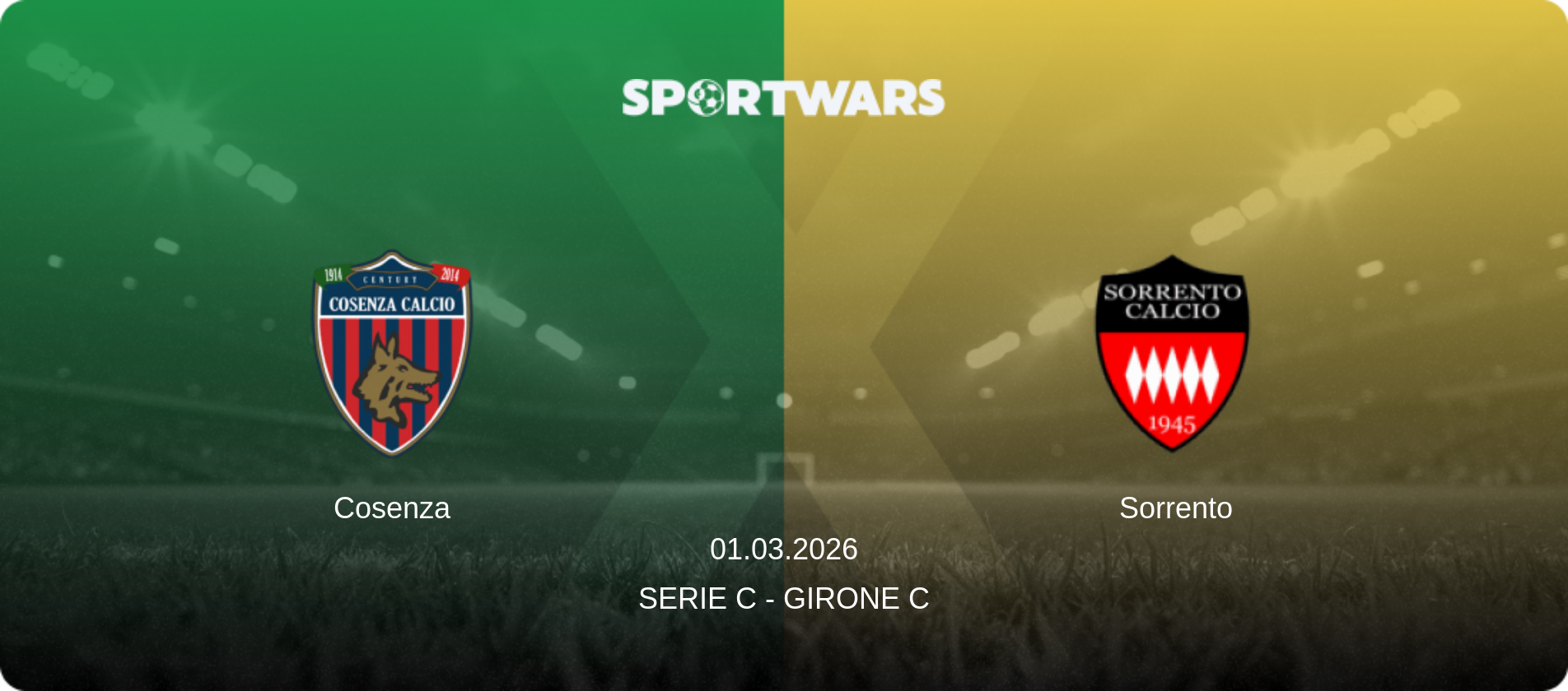 Cosenza — Sorrento, 01.03.2026 — Serie C - Girone C (match preview)