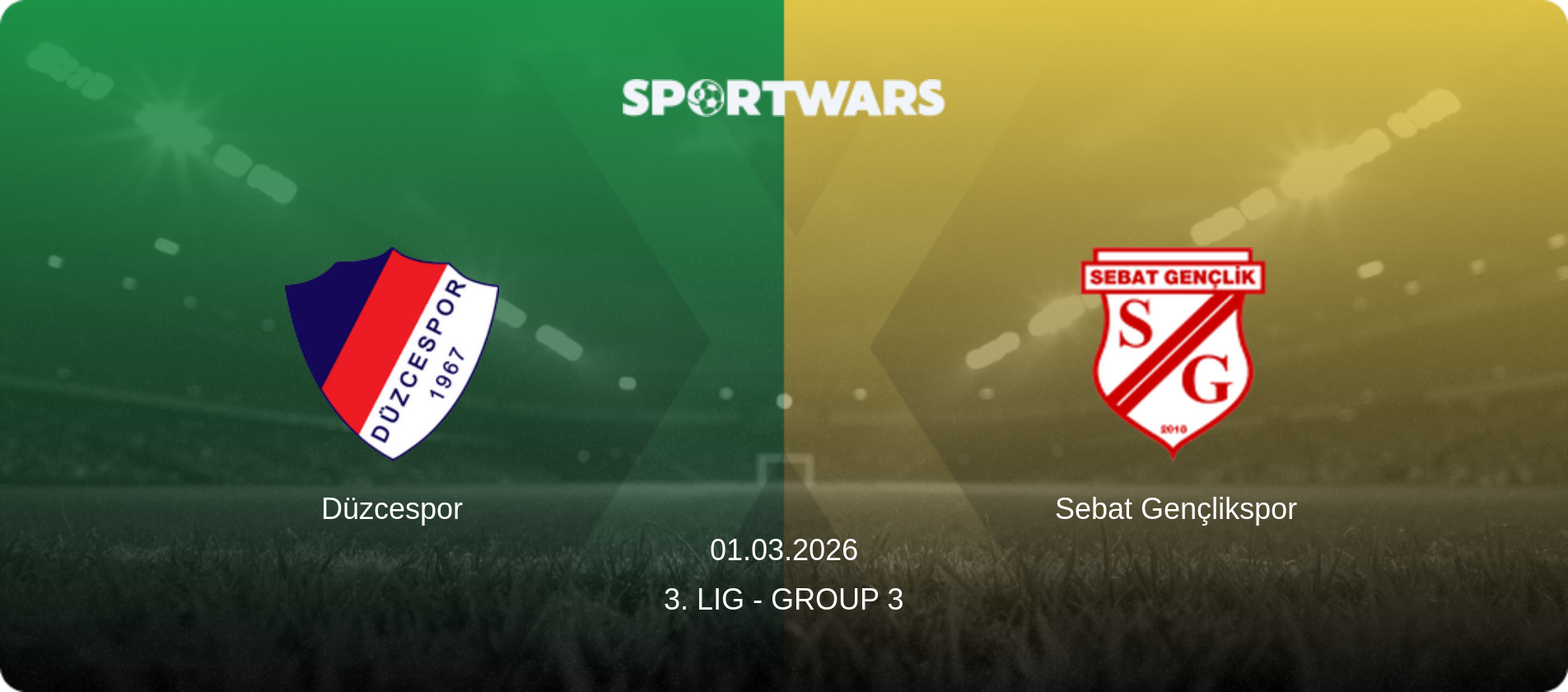 Düzcespor — Sebat Gençlikspor, 01.03.2026 — 3. Lig - Group 3 (match preview)