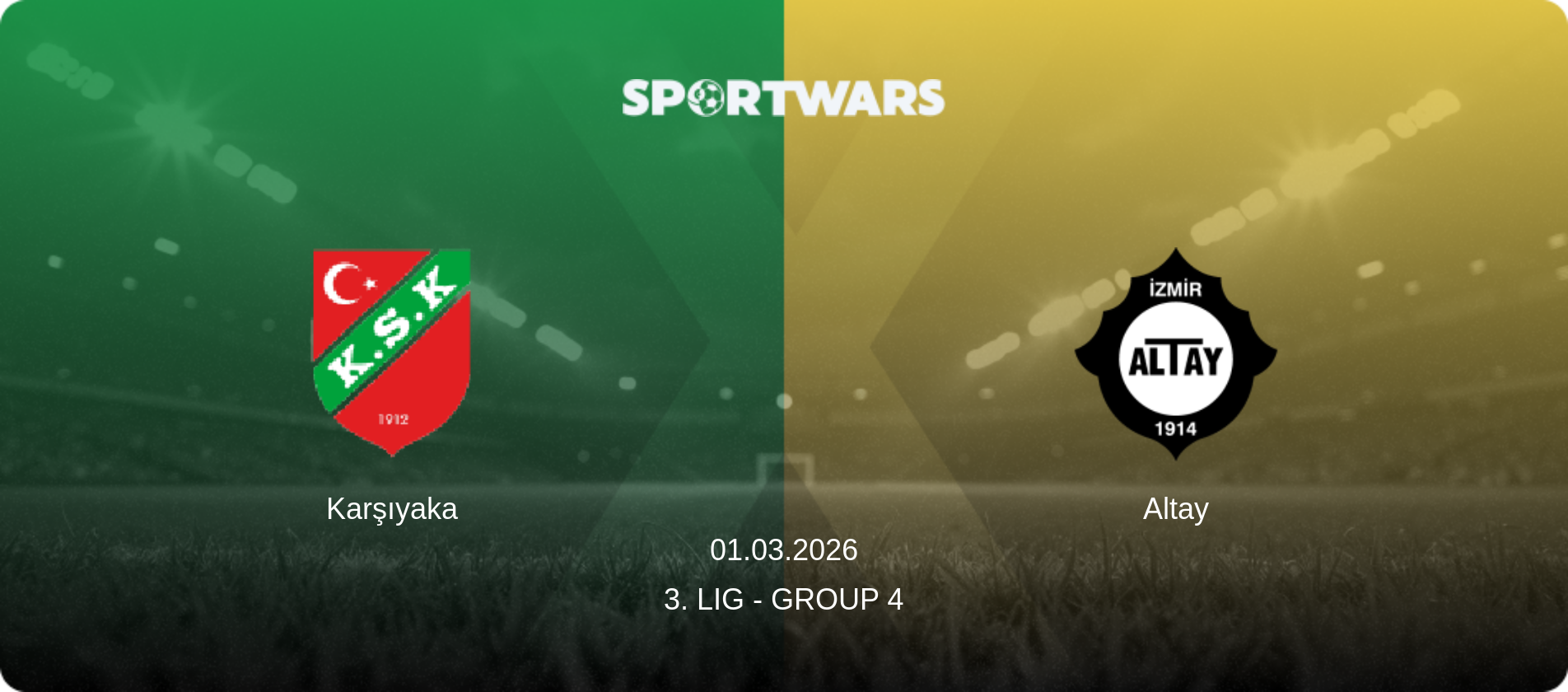 Karşıyaka — Altay, 01.03.2026 — 3. Lig - Group 4 (match preview)