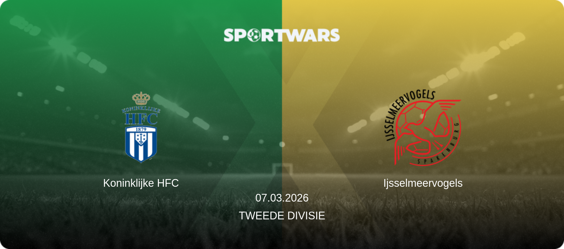 Koninklijke HFC — Ijsselmeervogels, 07.03.2026 — Tweede Divisie (match preview)
