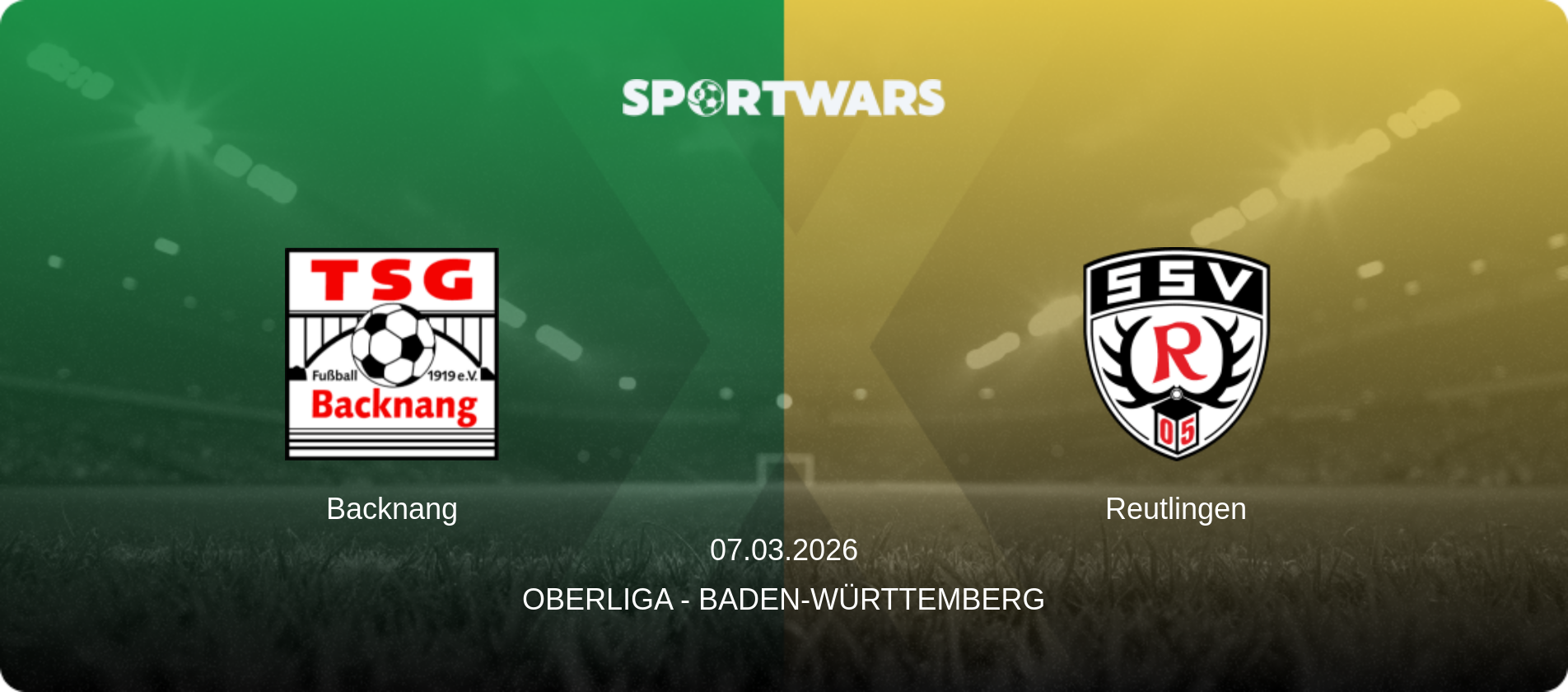 Backnang — Reutlingen, 07.03.2026 — Oberliga - Baden-Württemberg (match preview)