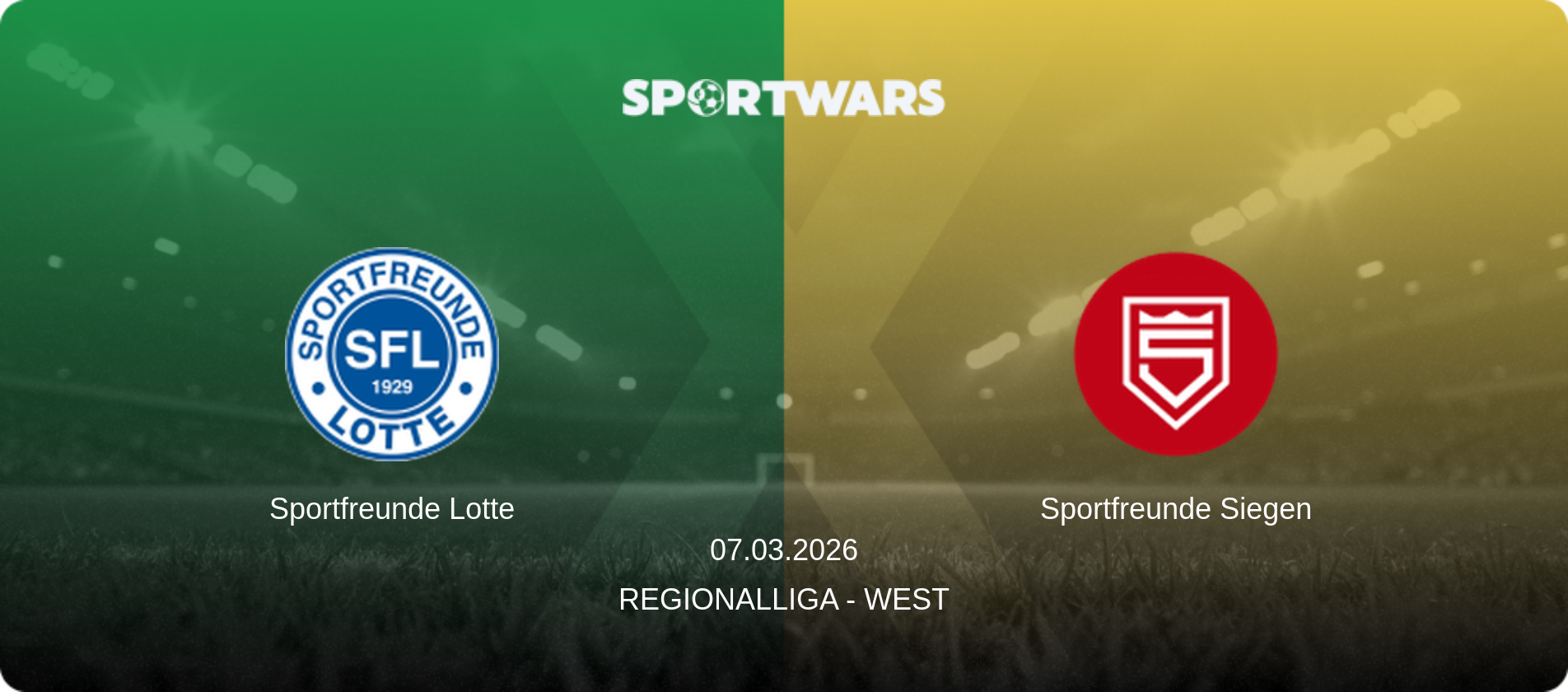 Sportfreunde Lotte — Sportfreunde Siegen, 07.03.2026 — Regionalliga - West (match preview)