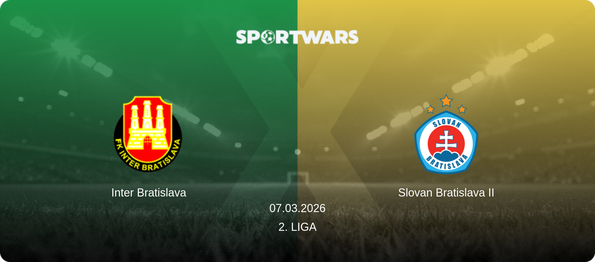 Inter Bratislava — Slovan Bratislava II, 07.03.2026 — 2. Liga (match preview)