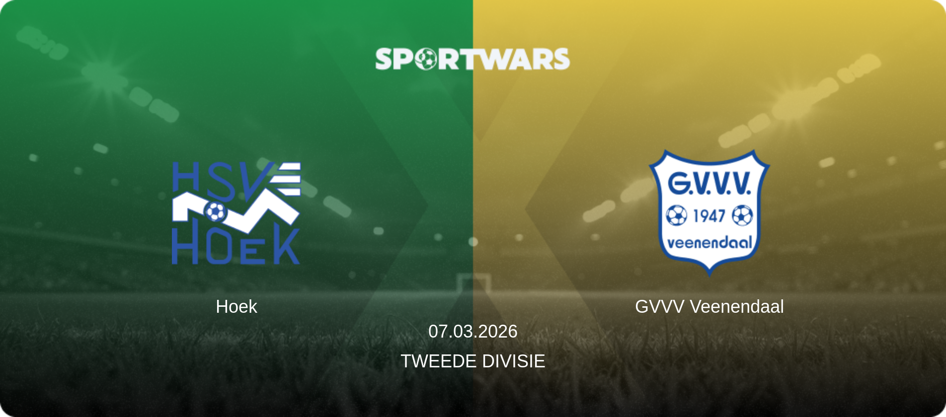 Hoek — GVVV Veenendaal, 07.03.2026 — Tweede Divisie (match preview)