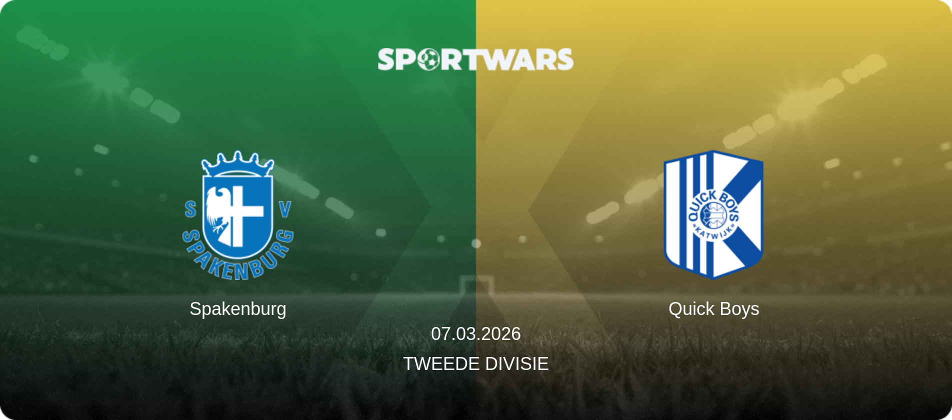 Spakenburg — Quick Boys, 07.03.2026 — Tweede Divisie (match preview)