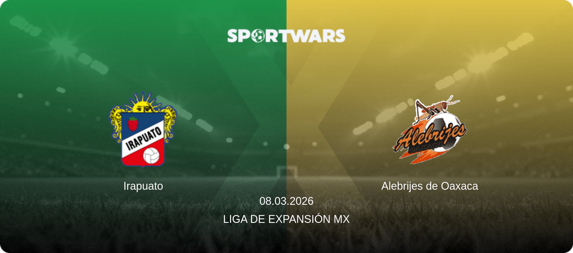 Irapuato — Alebrijes de Oaxaca, 08.03.2026 — Liga de Expansión MX (match preview)