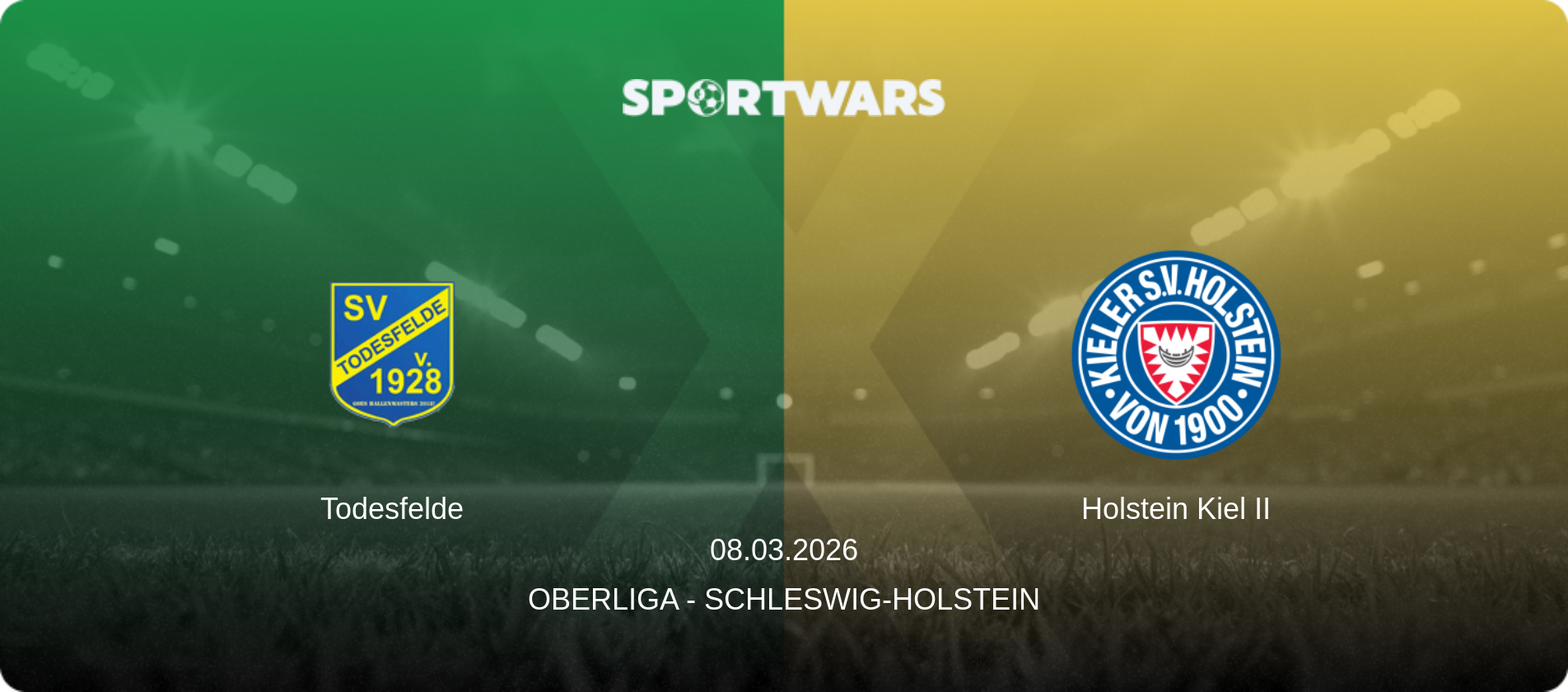 Todesfelde — Holstein Kiel II, 08.03.2026 — Oberliga - Schleswig-Holstein (match preview)