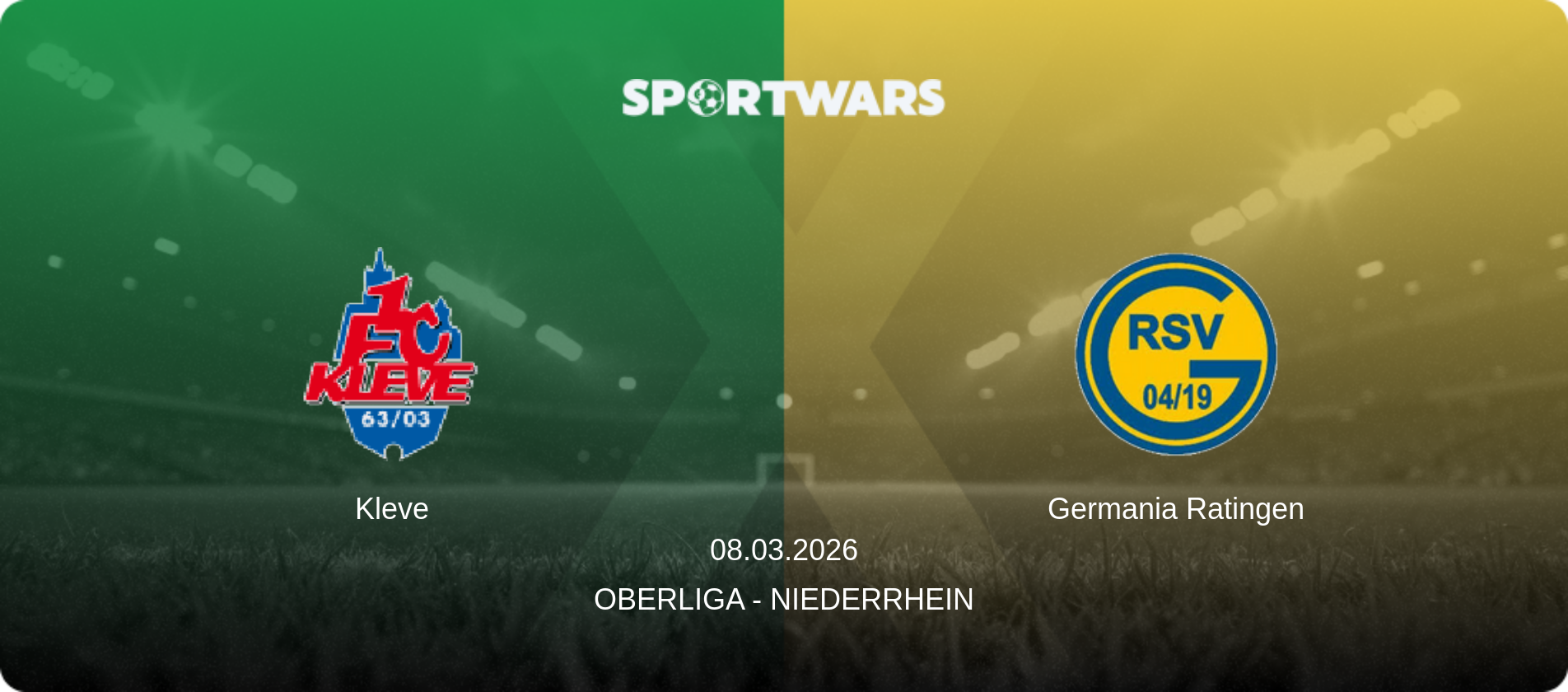 Kleve — Germania Ratingen, 08.03.2026 — Oberliga - Niederrhein (match preview)