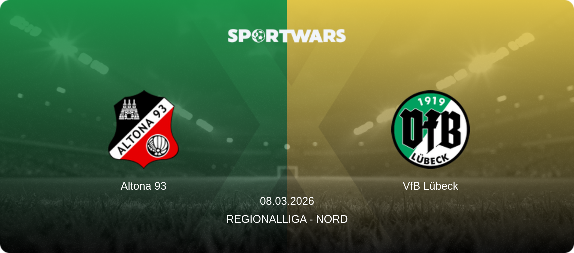 Altona 93 — VfB Lübeck, 08.03.2026 — Regionalliga - Nord (match preview)