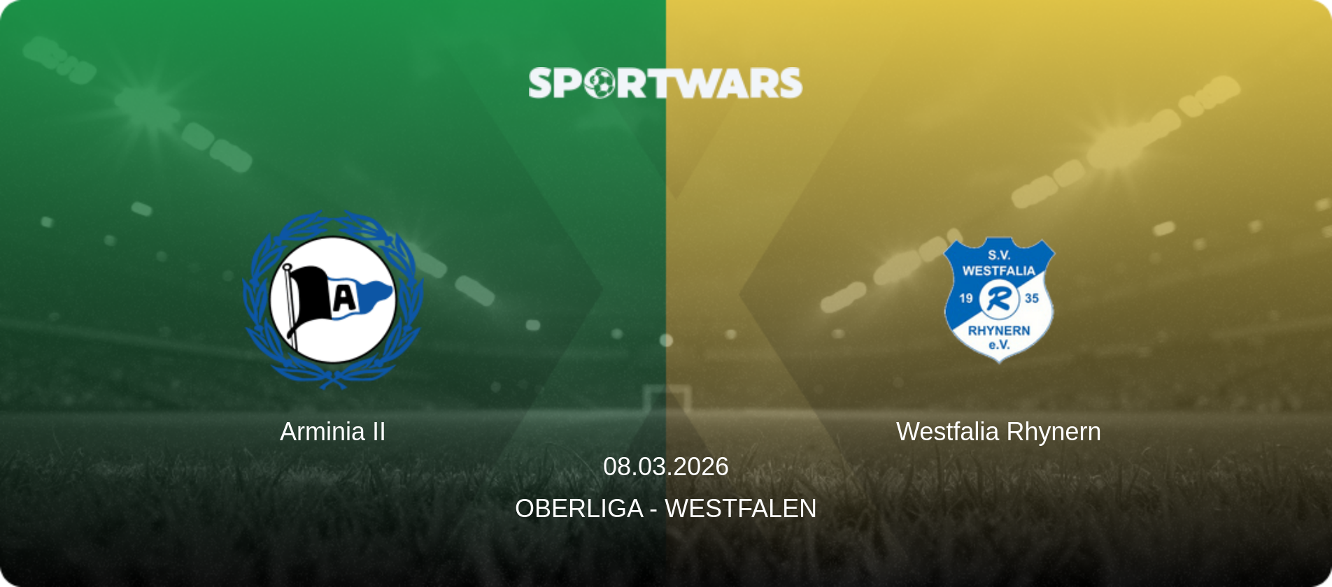 Arminia II — Westfalia Rhynern, 08.03.2026 — Oberliga - Westfalen (match preview)