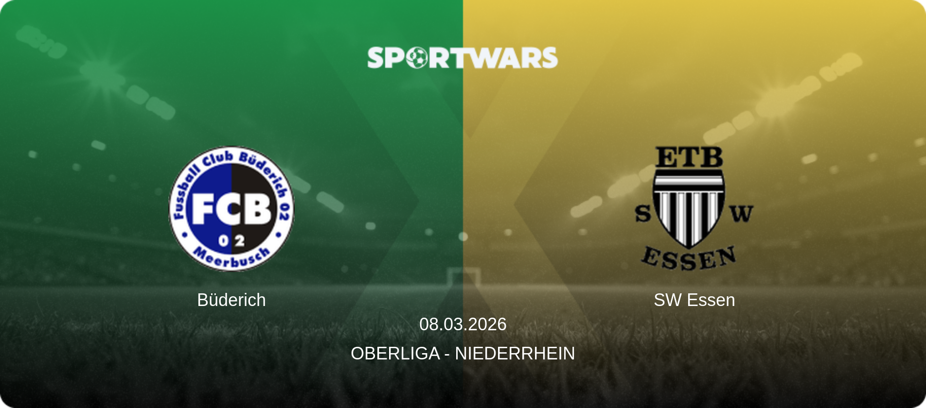Büderich — SW Essen, 08.03.2026 — Oberliga - Niederrhein (match preview)