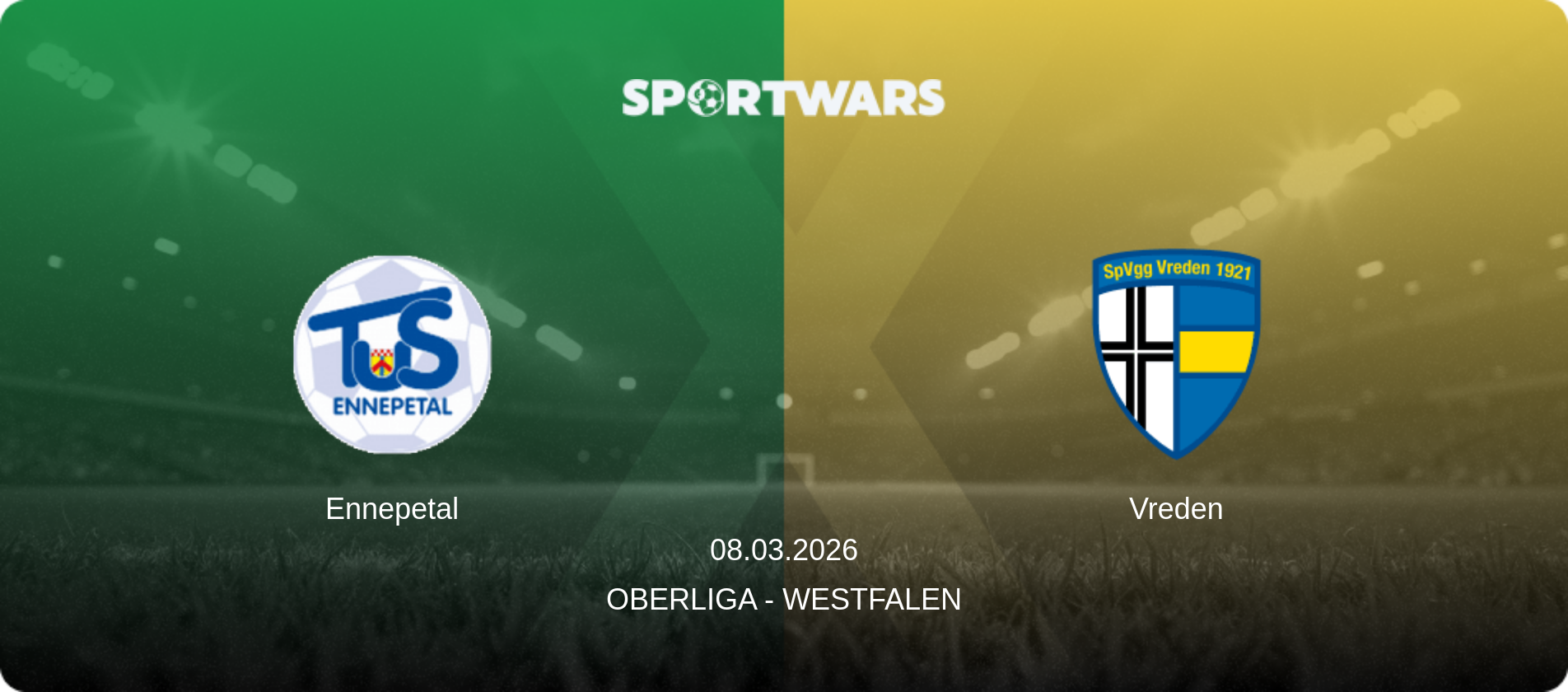 Ennepetal — Vreden, 08.03.2026 — Oberliga - Westfalen (match preview)