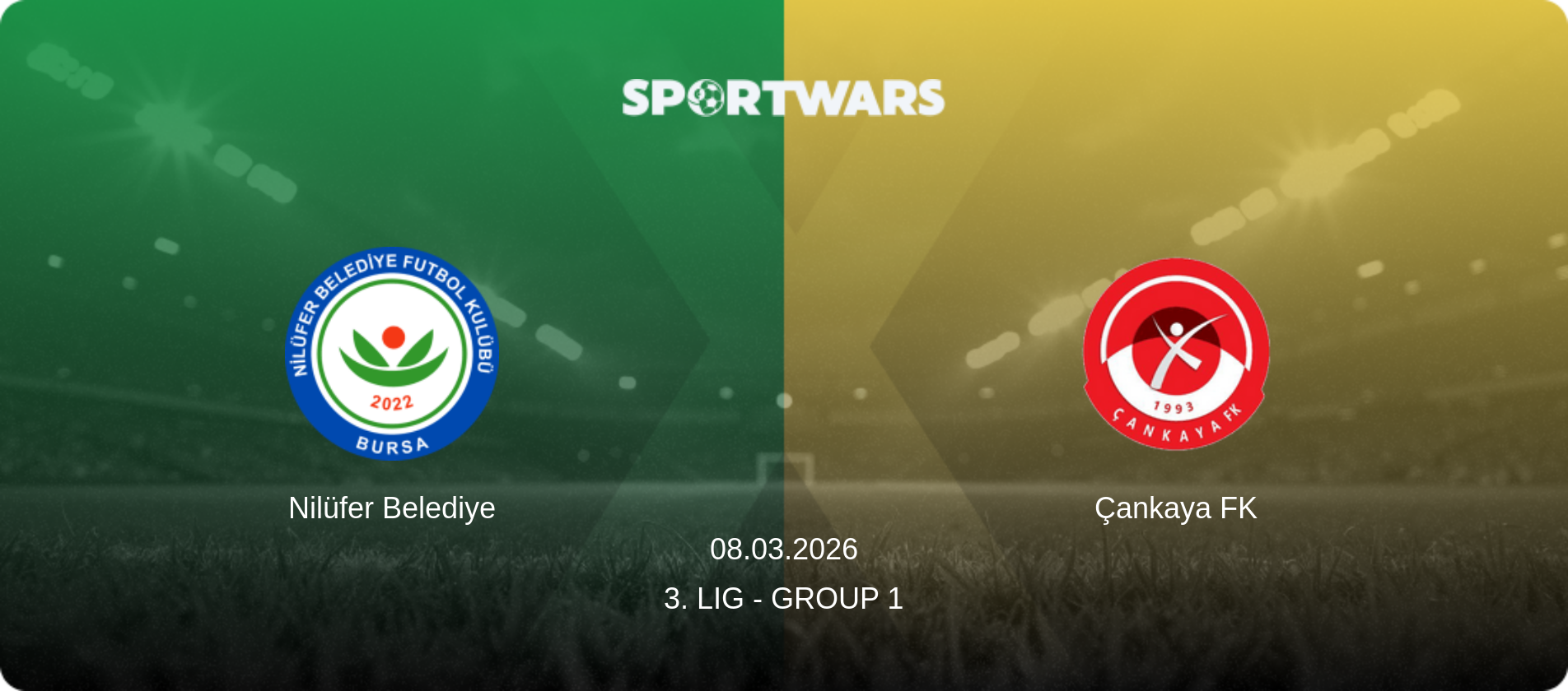 Nilüfer Belediye — Çankaya FK, 08.03.2026 — 3. Lig - Group 1 (match preview)