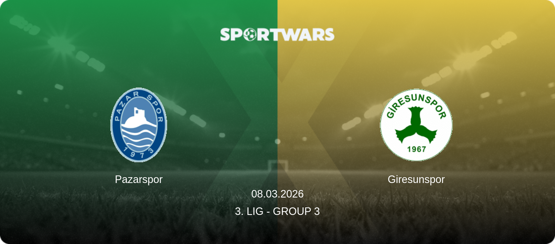Pazarspor — Giresunspor, 08.03.2026 — 3. Lig - Group 3 (match preview)