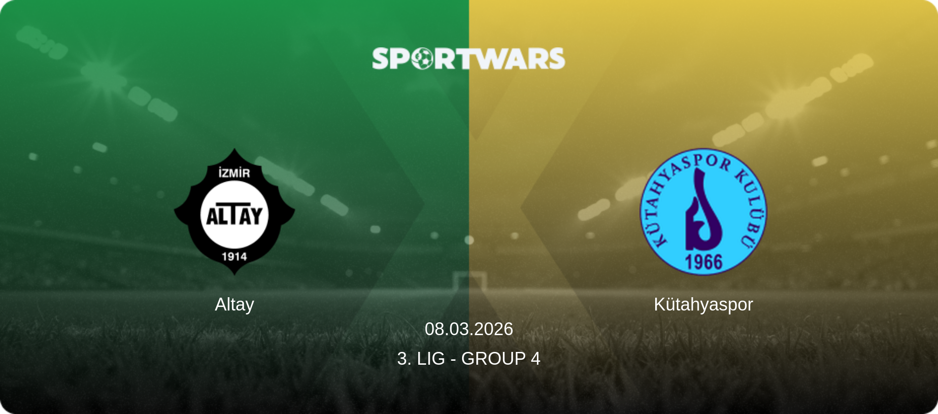 Altay — Kütahyaspor, 08.03.2026 — 3. Lig - Group 4 (match preview)