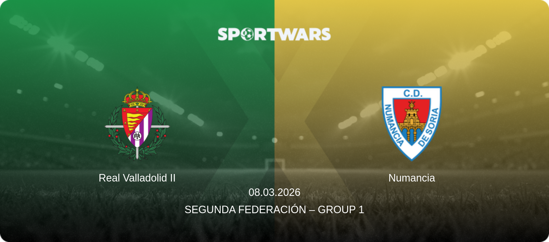 Real Valladolid II — Numancia, 08.03.2026 — Segunda Federación – Group 1 (match preview)