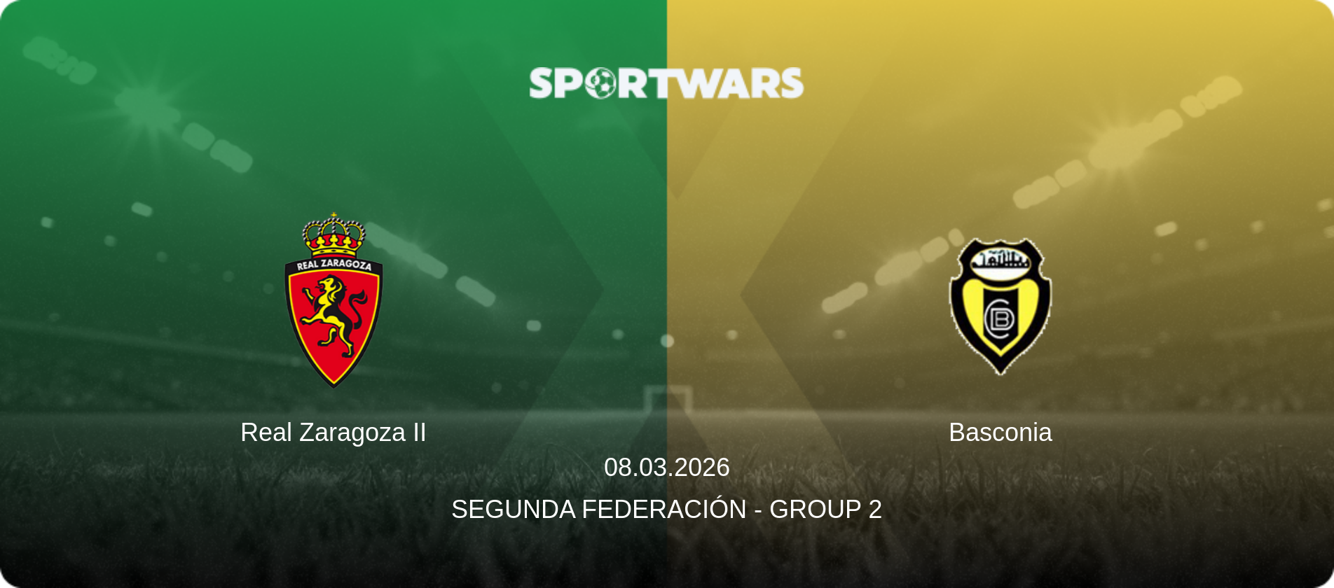 Real Zaragoza II — Basconia, 08.03.2026 — Segunda Federación - Group 2 (match preview)