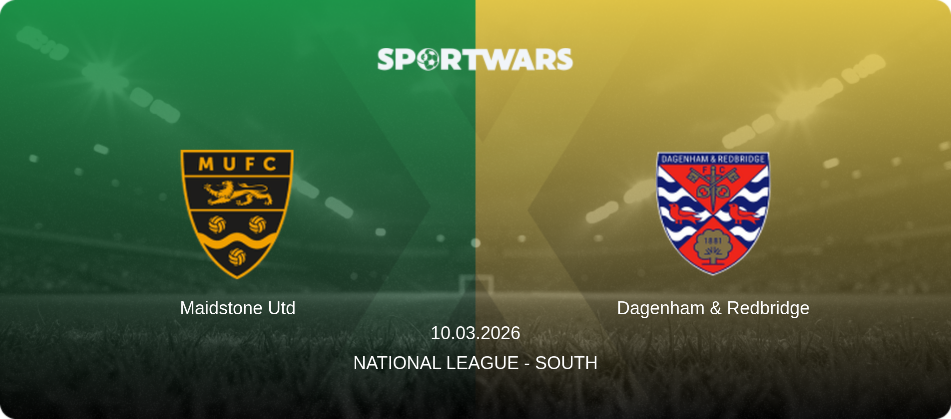 Maidstone Utd — Dagenham & Redbridge, 10.03.2026 — National League - South (match preview)