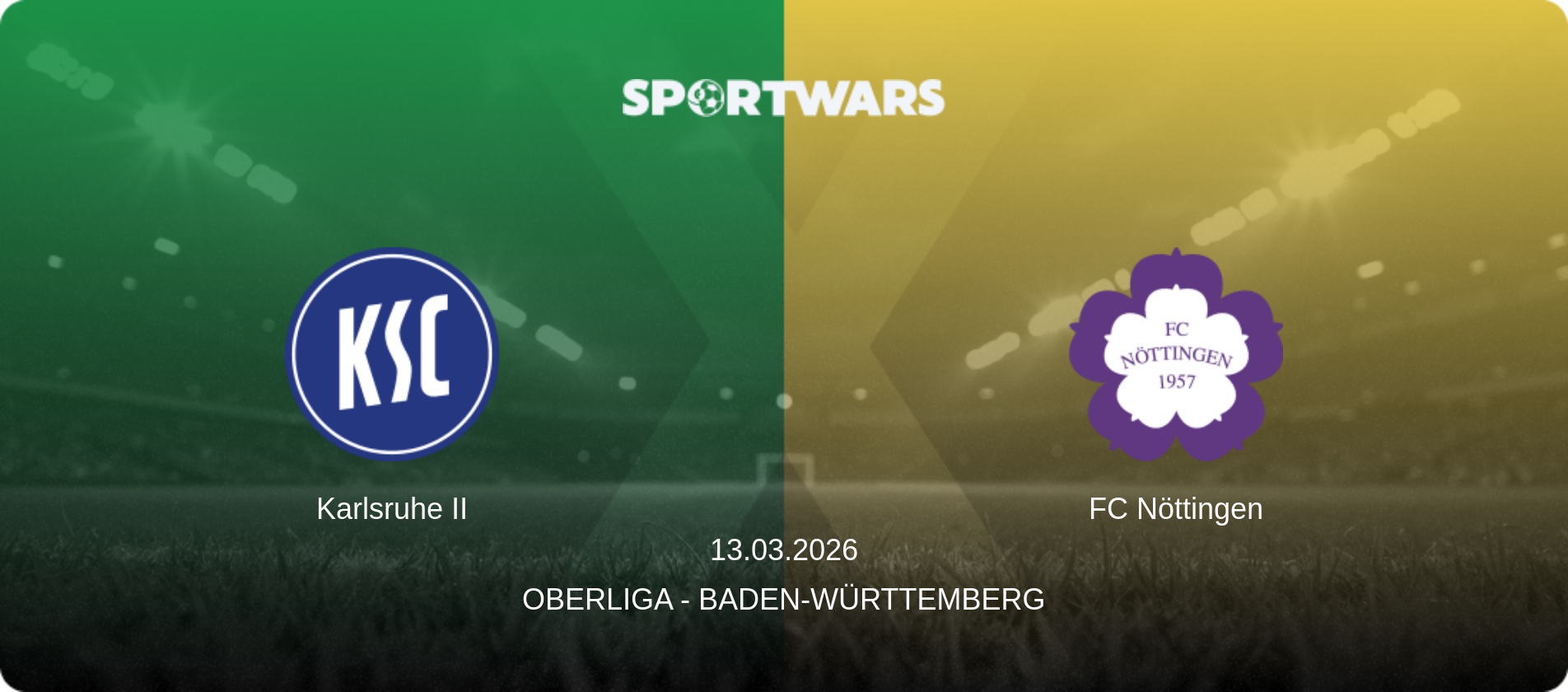Karlsruhe II — FC Nöttingen, 13.03.2026 — Oberliga - Baden-Württemberg (match preview)