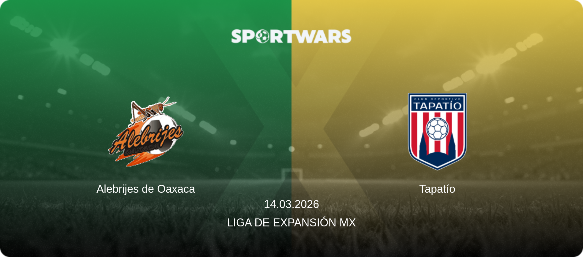 Alebrijes de Oaxaca — Tapatío, 14.03.2026 — Liga de Expansión MX (match preview)