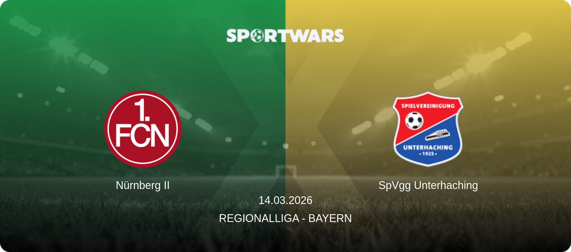 Nürnberg II — SpVgg Unterhaching, 14.03.2026 — Regionalliga - Bayern (match preview)