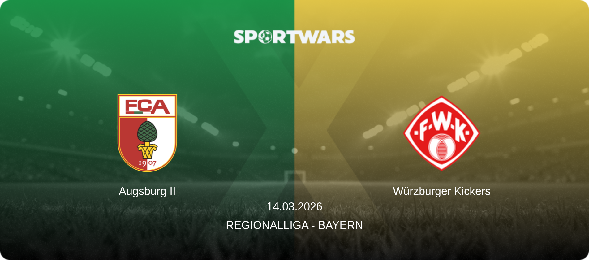 Augsburg II — Würzburger Kickers, 14.03.2026 — Regionalliga - Bayern (match preview)