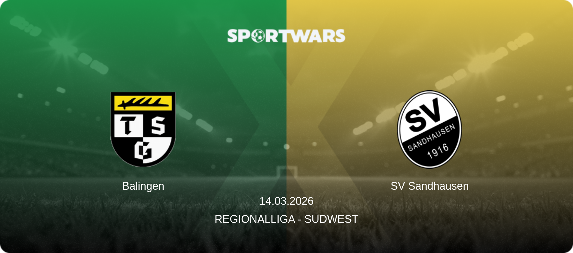 Balingen — SV Sandhausen, 14.03.2026 — Regionalliga - SudWest (match preview)