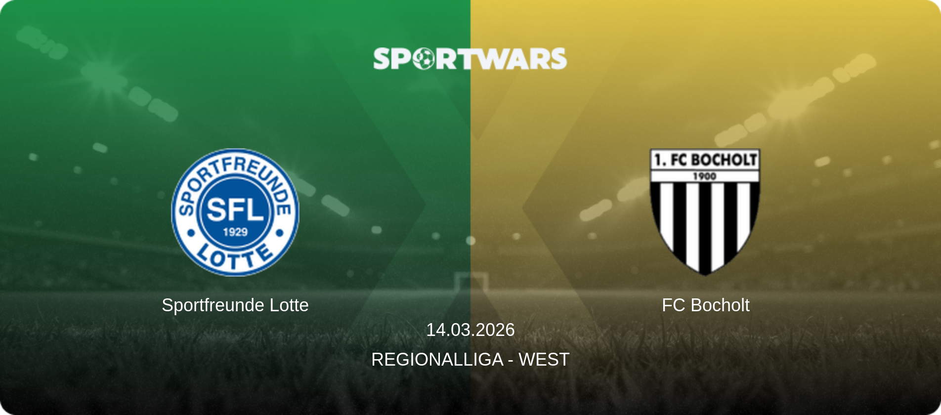 Sportfreunde Lotte — FC Bocholt, 14.03.2026 — Regionalliga - West (match preview)